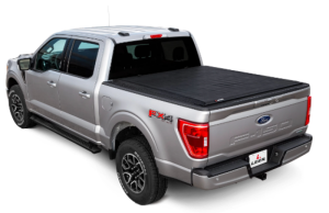 GMC Sierra Tonneau Cover - LEER Group - SR250 Soft Rolling with CYNC Latching System - `19-`27 GMC Sierra Tonneau Cover - LEER Group - SR250 Soft Rolling with CYNC Latching System - `19-`27